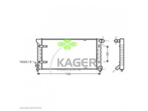 KAGER 31-1177 radiatorius, variklio aušinimas 
 Aušinimo sistema -> Radiatorius/alyvos aušintuvas -> Radiatorius/dalys
191121253A, 191121253G