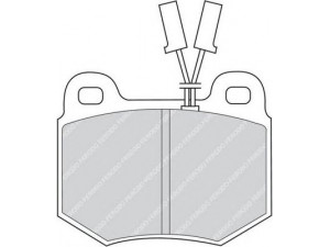 FERODO FDB448 stabdžių trinkelių rinkinys, diskinis stabdys 
 Techninės priežiūros dalys -> Papildomas remontas
60719983, 60720981, 6072981, 60777273