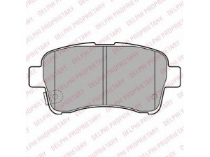 DELPHI LP2205 stabdžių trinkelių rinkinys, diskinis stabdys 
 Techninės priežiūros dalys -> Papildomas remontas