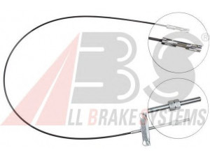 A.B.S. K10052 trosas, stovėjimo stabdys 
 Stabdžių sistema -> Valdymo svirtys/trosai
4041992, 4060871