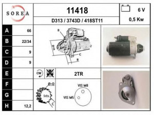 EAI 11418 starteris