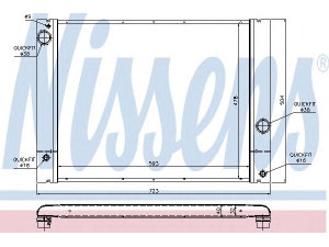 NISSENS 60772 radiatorius, variklio aušinimas 
 Aušinimo sistema -> Radiatorius/alyvos aušintuvas -> Radiatorius/dalys
1711.7.534.914, 1711.7.553.666