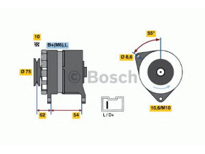 BOSCH 0 986 037 791 kintamosios srovės generatorius 
 Elektros įranga -> Kint. sr. generatorius/dalys -> Kintamosios srovės generatorius
5705 75, 5705 82, 5705 K1, 5705 Q6