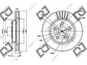 DJ PARTS BD1228 stabdžių diskas 
 Dviratė transporto priemonės -> Stabdžių sistema -> Stabdžių diskai / priedai
42512-20570, 4251220570, 43512-05020