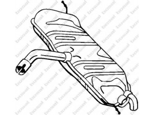 BOSAL 233-583 galinis duslintuvas 
 Išmetimo sistema -> Duslintuvas
1T0 253 609 B