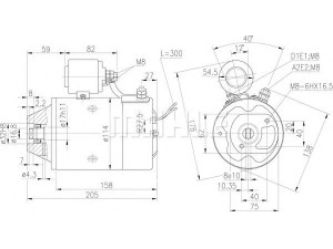 MAHLE ORIGINAL MM 176 elektrovariklis