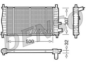 NPS DRM10042 radiatorius, variklio aušinimas 
 Aušinimo sistema -> Radiatorius/alyvos aušintuvas -> Radiatorius/dalys
1001855