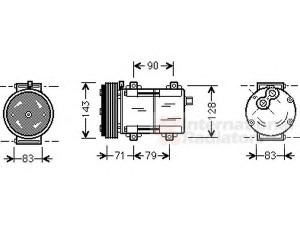 VAN WEZEL 1800K279 kompresorius, oro kondicionierius 
 Oro kondicionavimas -> Kompresorius/dalys
1035435, 4975701, 96BW19D629AA