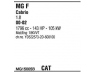 FONOS MG15005B išmetimo sistema 
 Išmetimo sistema -> Išmetimo sistema, visa