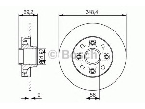 BOSCH 0 986 479 S43 stabdžių diskas 
 Stabdžių sistema -> Diskinis stabdys -> Stabdžių diskas
4249 19, 4249 32, 4249 19, 4249 32