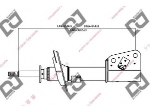 DJ PARTS DS1416GS amortizatorius 
 Pakaba -> Amortizatorius
8200117296