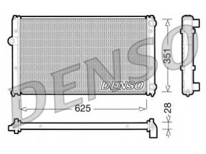 DENSO DRM26001 radiatorius, variklio aušinimas 
 Aušinimo sistema -> Radiatorius/alyvos aušintuvas -> Radiatorius/dalys
1H0121253C, 1H0121253P, 6K0121253M