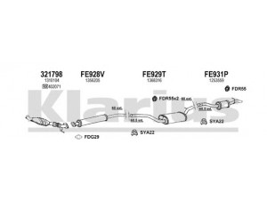 KLARIUS 361657U išmetimo sistema 
 Išmetimo sistema -> Išmetimo sistema, visa