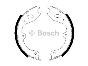 BOSCH 0 986 487 338 stabdžių trinkelių komplektas, stovėjimo stabdis 
 Stabdžių sistema -> Rankinis stabdys