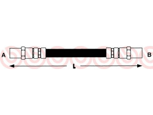 BREMBO T 06 002 stabdžių žarnelė 
 Stabdžių sistema -> Stabdžių žarnelės
34321108135, 34321113183, 34321115695