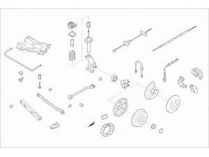 SACHS FORD-MONDE-RS017 vairavimo mechanizmas; rato pakaba 
 Ašies montavimas/vairavimo mechanizmas/ratai -> Prekių paieška pagal schemą
