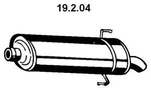 EBERSPÄCHER 19.2.04 galinis duslintuvas 
 Išmetimo sistema -> Duslintuvas
1726.79, 1726.94