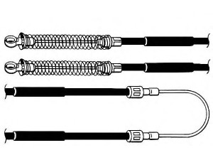 KAWE ST02100 trosas, stovėjimo stabdys 
 Stabdžių sistema -> Valdymo svirtys/trosai
SE021167320A, SE022167320A