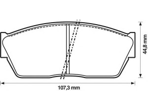 BENDIX 572180B stabdžių trinkelių rinkinys, diskinis stabdys 
 Techninės priežiūros dalys -> Papildomas remontas
45022SA0680
