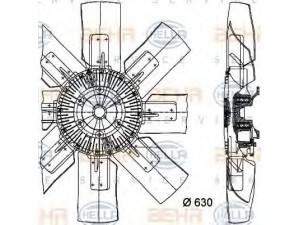 HELLA 8MV 376 728-531 ventiliatorius, radiatoriaus 
 Aušinimo sistema -> Oro aušinimas
002 205 66 06, A 002 205 66 06