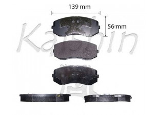 KAISHIN FK6115 stabdžių trinkelių rinkinys, diskinis stabdys 
 Techninės priežiūros dalys -> Papildomas remontas
MK449108, MK528945, MK530830