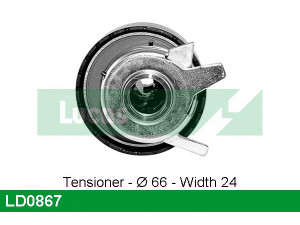 LUCAS ENGINE DRIVE LD0867 įtempiklio skriemulys, paskirstymo diržas
