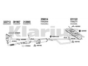 KLARIUS 931574E išmetimo sistema 
 Išmetimo sistema -> Išmetimo sistema, visa