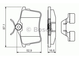 BOSCH 0 986 494 646 stabdžių trinkelių rinkinys, diskinis stabdys 
 Techninės priežiūros dalys -> Papildomas remontas
16 085 204 80, 4254 14, 4254 15