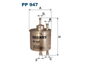 FILTRON PP947 kuro filtras 
 Techninės priežiūros dalys -> Papildomas remontas
0024773801, 0024773901, 0024776501