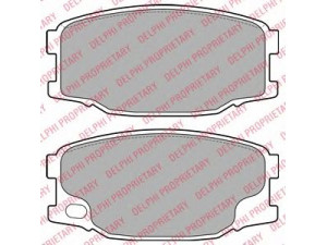 DELPHI LP2073 stabdžių trinkelių rinkinys, diskinis stabdys 
 Techninės priežiūros dalys -> Papildomas remontas
MC894601, MK499871, MK499872
