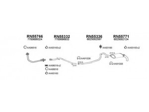 VENEPORTE 550287 išmetimo sistema 
 Išmetimo sistema -> Išmetimo sistema, visa