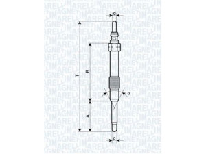 MAGNETI MARELLI 062900053304 kaitinimo žvakė 
 Kibirkšties / kaitinamasis uždegimas -> Kaitinimo kaištis
55200817, 12 14 064, 18550-79J50