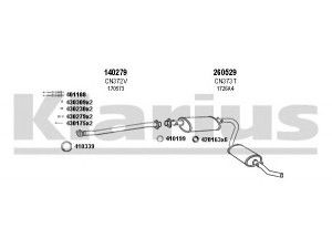 KLARIUS 630408E išmetimo sistema 
 Išmetimo sistema -> Išmetimo sistema, visa