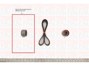FAI AutoParts TBK464 paskirstymo diržo komplektas 
 Techninės priežiūros dalys -> Papildomas remontas