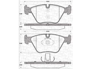 MAGNETI MARELLI 363702161243 stabdžių trinkelių rinkinys, diskinis stabdys 
 Techninės priežiūros dalys -> Papildomas remontas
34 11 6 750 148, 34 11 6 761 243