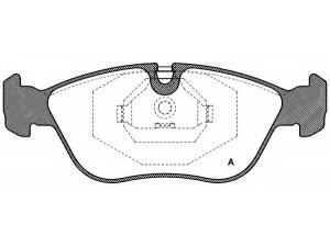 OPEN PARTS BPA0446.00 stabdžių trinkelių rinkinys, diskinis stabdys 
 Techninės priežiūros dalys -> Papildomas remontas
271587, 2715878, 271859, 2718591