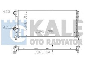 KALE OTO RADYATÖR 235600 radiatorius, variklio aušinimas 
 Aušinimo sistema -> Radiatorius/alyvos aušintuvas -> Radiatorius/dalys
46807378, 51779233