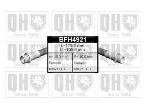 QUINTON HAZELL BFH4921 stabdžių žarnelė 
 Stabdžių sistema -> Stabdžių žarnelės
4B0 611 775, 4B0 611 775