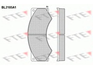 FTE BL2185A1 stabdžių trinkelių rinkinys, diskinis stabdys 
 Techninės priežiūros dalys -> Papildomas remontas
BBU8177, 190 6345