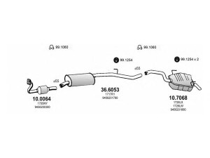 ASSO ART3259 išmetimo sistema 
 Išmetimo sistema -> Išmetimo sistema, visa