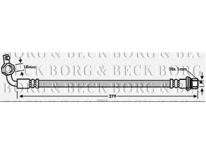 BORG & BECK BBH7540 stabdžių žarnelė 
 Stabdžių sistema -> Stabdžių žarnelės
90947-02D02