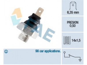 FAE 11250 alyvos slėgio jungiklis 
 Variklis -> Variklio elektra
510 621, 60504190, 91.521.112, 95.494.103