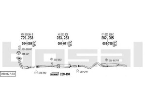 BOSAL 090.077.53 išmetimo sistema 
 Išmetimo sistema -> Išmetimo sistema, visa