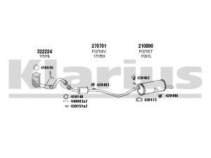 KLARIUS 631055E išmetimo sistema 
 Išmetimo sistema -> Išmetimo sistema, visa