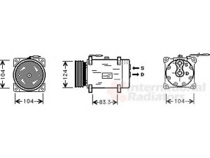 VAN WEZEL 4300K038 kompresorius, oro kondicionierius 
 Oro kondicionavimas -> Kompresorius/dalys
7700272987