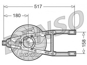 DENSO DER09012 ventiliatorius, radiatoriaus 
 Aušinimo sistema -> Oro aušinimas
46400256