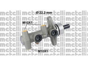 METELLI 05-0808 pagrindinis cilindras, stabdžiai 
 Stabdžių sistema -> Pagrindinis stabdžių cilindras
47201-87407