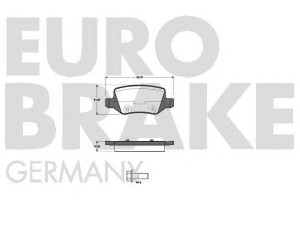 EUROBRAKE 5502223348 stabdžių trinkelių rinkinys, diskinis stabdys 
 Techninės priežiūros dalys -> Papildomas remontas
1684200420, 1694200420, 1694201120