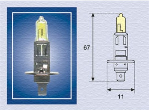 MAGNETI MARELLI 002571100000 lemputė, prožektorius; lemputė, priekinis žibintas; lemputė, rūko žibintas; lemputė