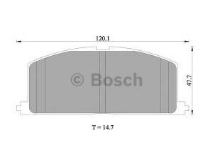 BOSCH 0 986 505 339 stabdžių trinkelių rinkinys, diskinis stabdys 
 Techninės priežiūros dalys -> Papildomas remontas
1V053328Z, MN-108, 04465 10040